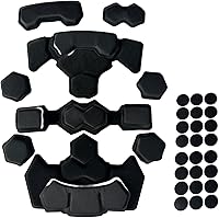 Vista 11 de Almohadillas tácticas para casco, universal Airsoft para exteriores, repuesto interno de espuma viscoelástica, kit de acolchado para casco
