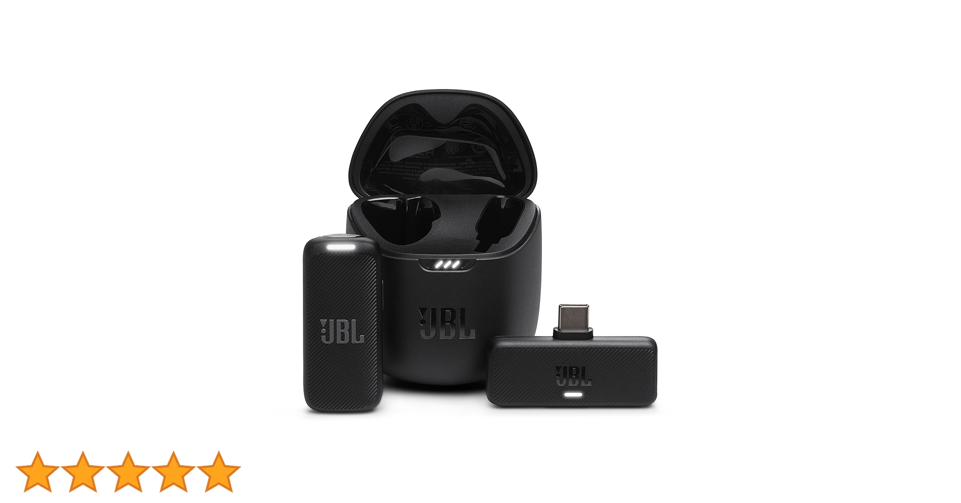 ［美品］JBL Quantum Stream マイク ブラック JBL Quantum Stream | エレクトレットデュアルコンデンサーUSBマイク