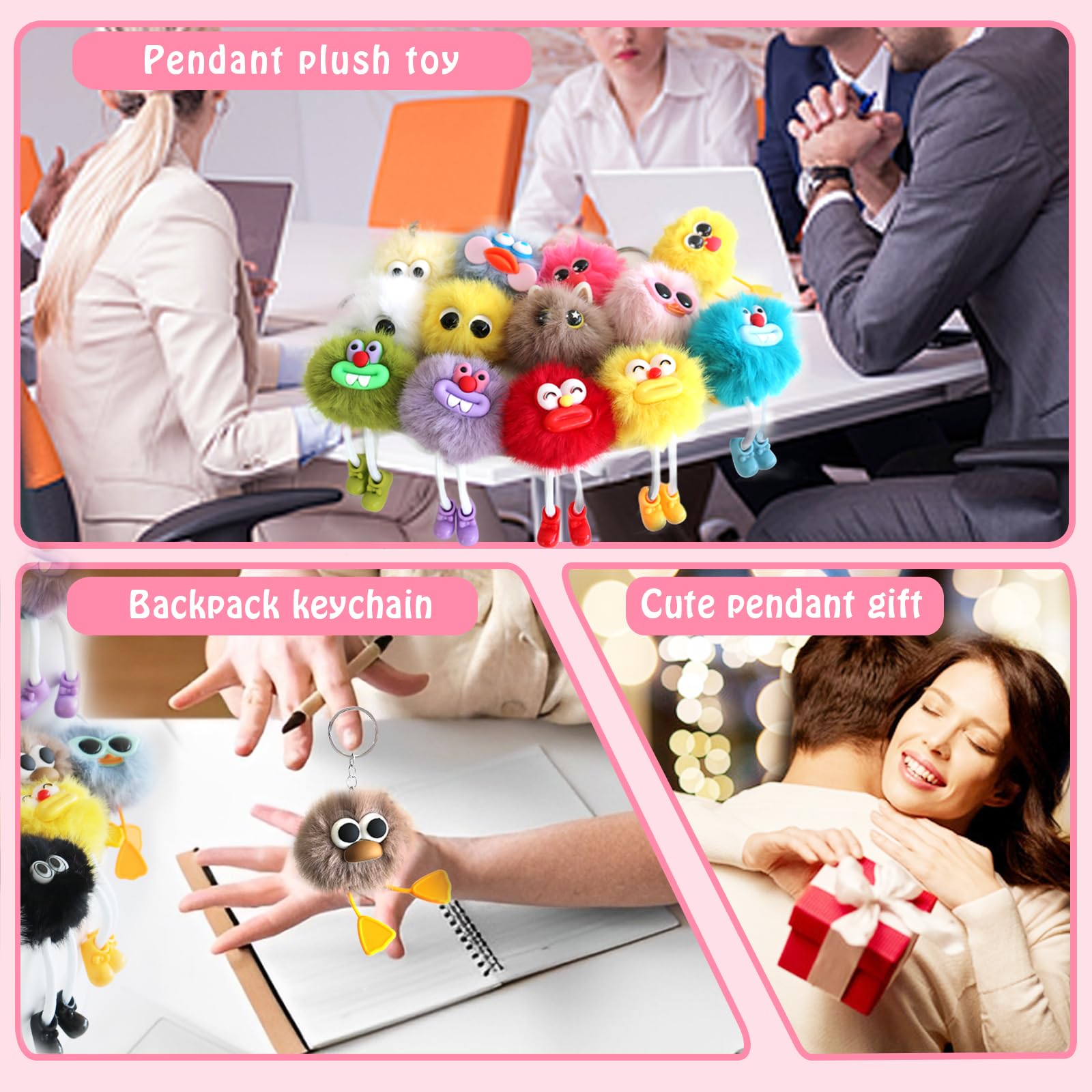 APZ 30 llaveros kawaii lindos para bolsas de regalo de cumpleaños, operación a granel, artículos de Navidad, premios de clase