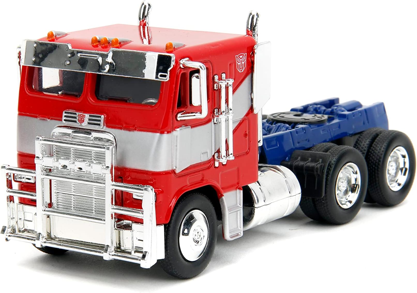 Jada Transformers Rise of The Beast 1:32 Optimus Prime w/Robot On Chassis Die-Cast Car, Toys for Kids and Adults