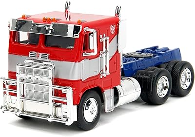 Transformers Rise of The Beast 1:32 Optimus Prime w/Robot On Chassis Die-Cast Car, Toys for Kids and Adults