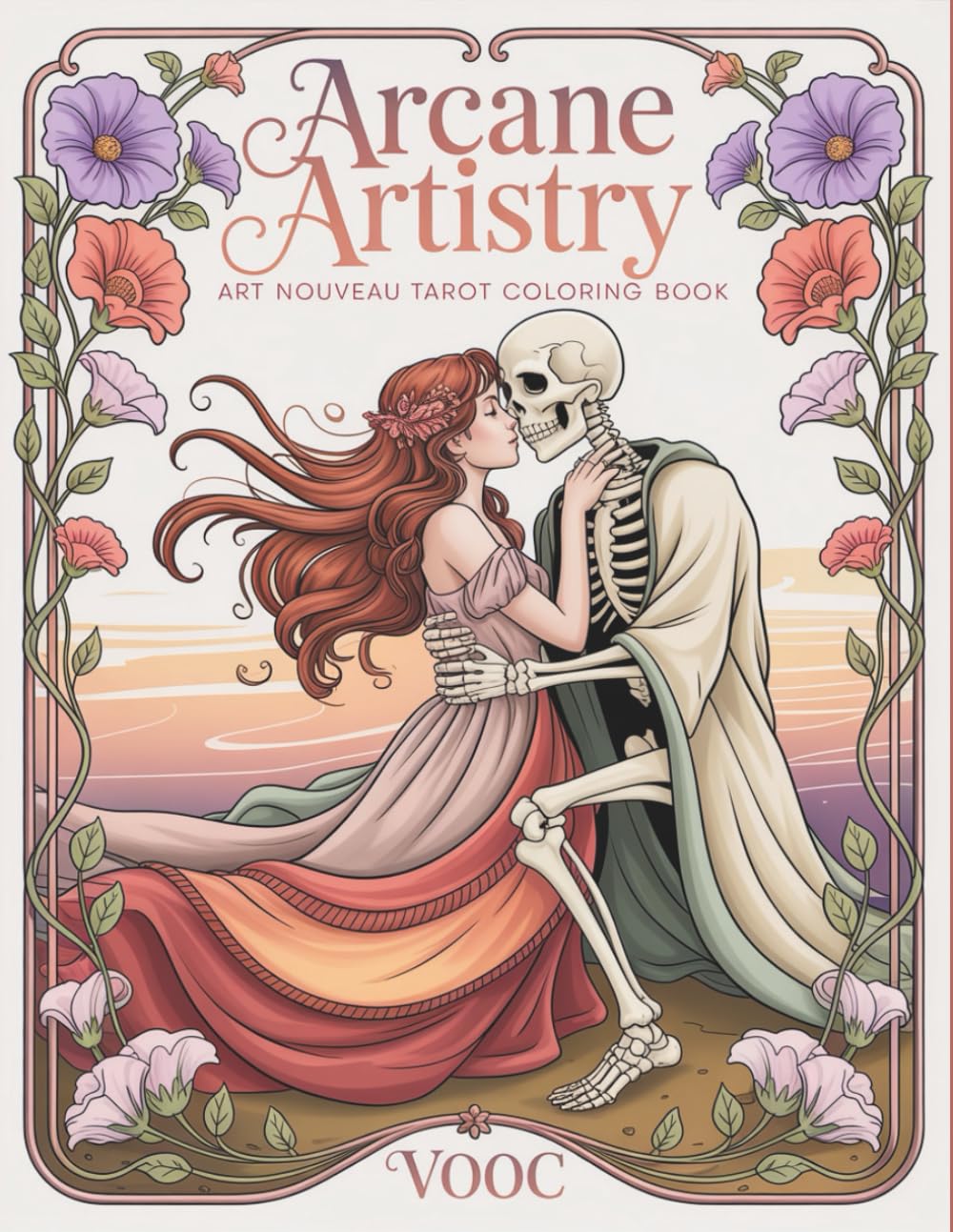 Arcane Artistry: Art Nouveau Tarot Coloring Book for Adults - Vintage Mystical Designs with Intricate Decorative Borders for Stress Relief and ... Tarot Symbolism (Zodiac Coloring Books)