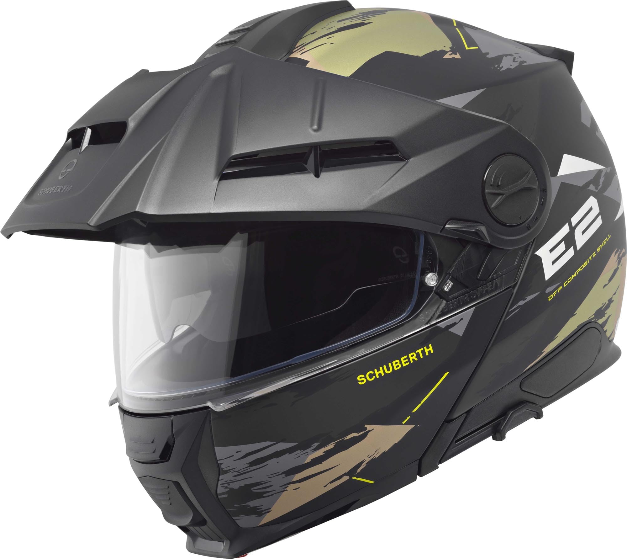 SCHUBERTH E2 Çene Açılır Motosiklet Kaskı-Trail Green-63-XXL