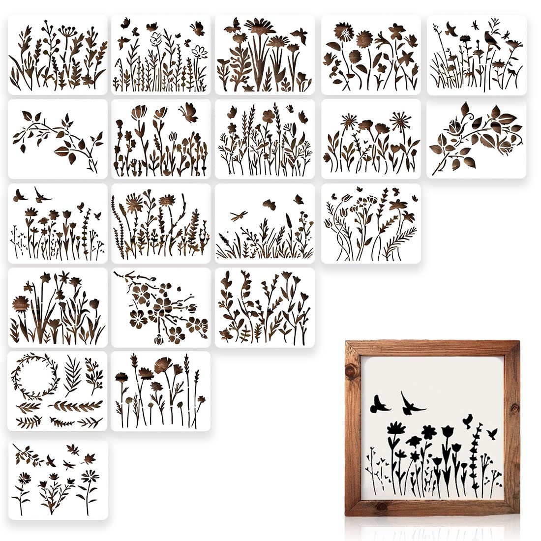 Stencil Per Pittura GOMAKERER 12pz Modelli Di Pittura Decorativa 12