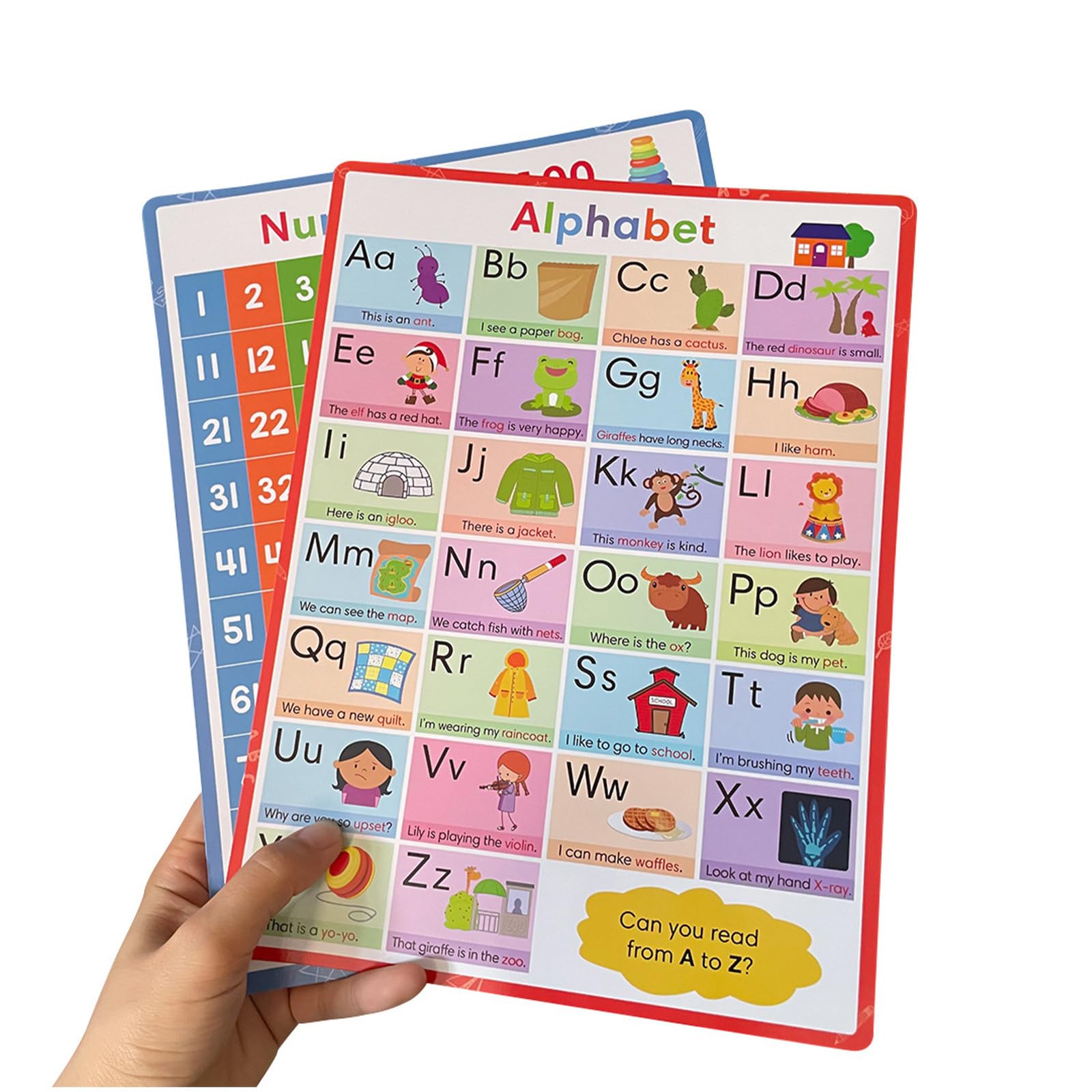 Amazon.co.jp: OFFSCH アルファベット数字ポスター 2枚セット A4