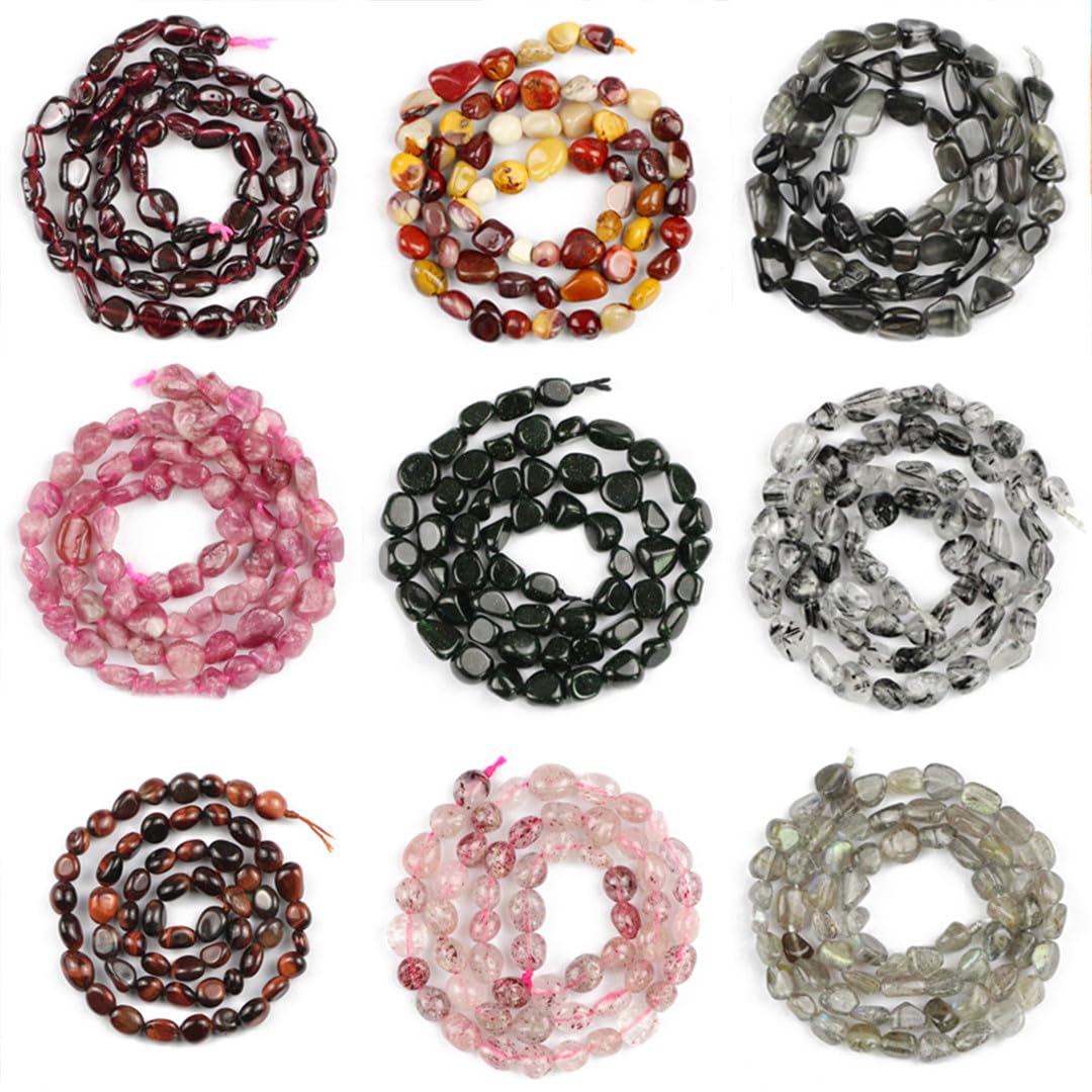 Naturalny kamień kryształowy, 4-8 mm naturalne nieregularne koraliki z kwarcu fluorytowego do wyrobu biżuterii DIY, bransoletki, naszyjnika, 15 cali(Red tourmaline)