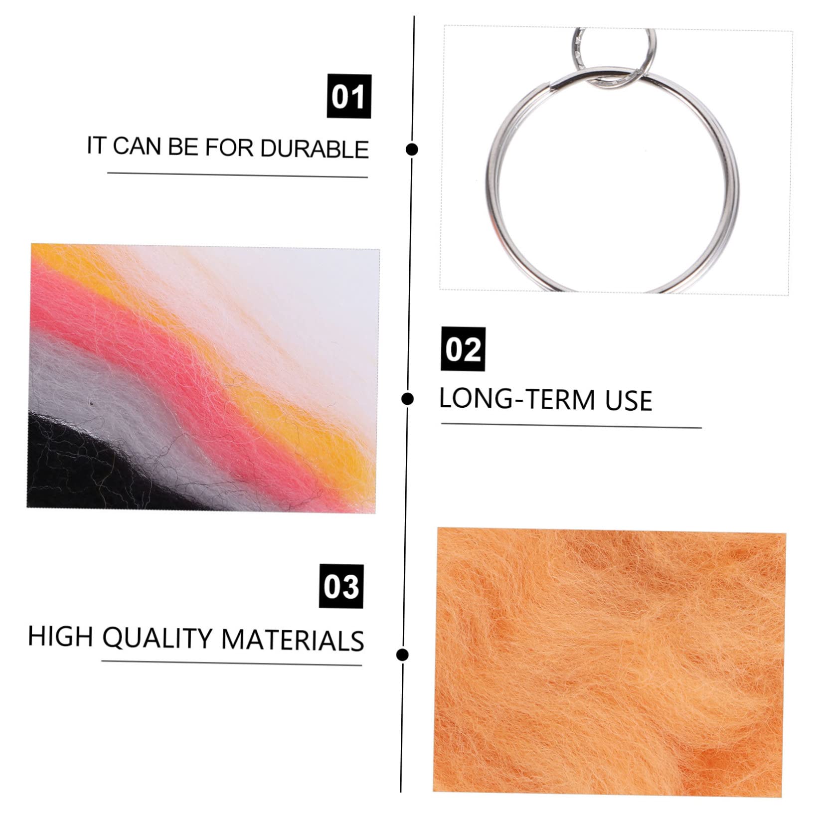 ERINGOGO 1Set Penguin Needle Felting Starter Kit Material for Cute Felt Ornament Crafting Safe Supplies for Beginners and Adults for Home Decoration