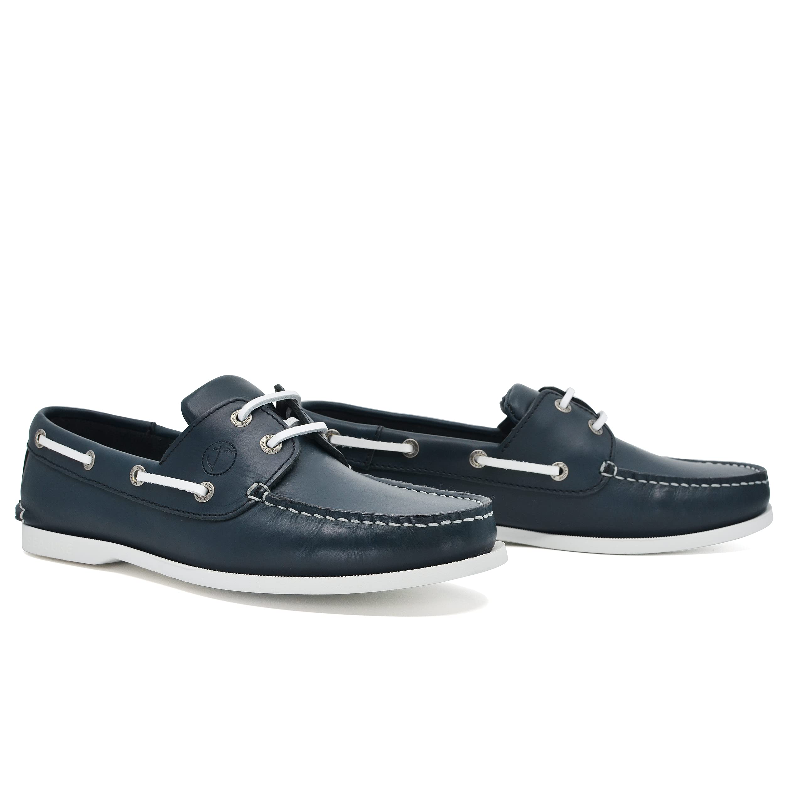 Chaussures Bateau pour Femme Watamu Cuir Bleu Marine