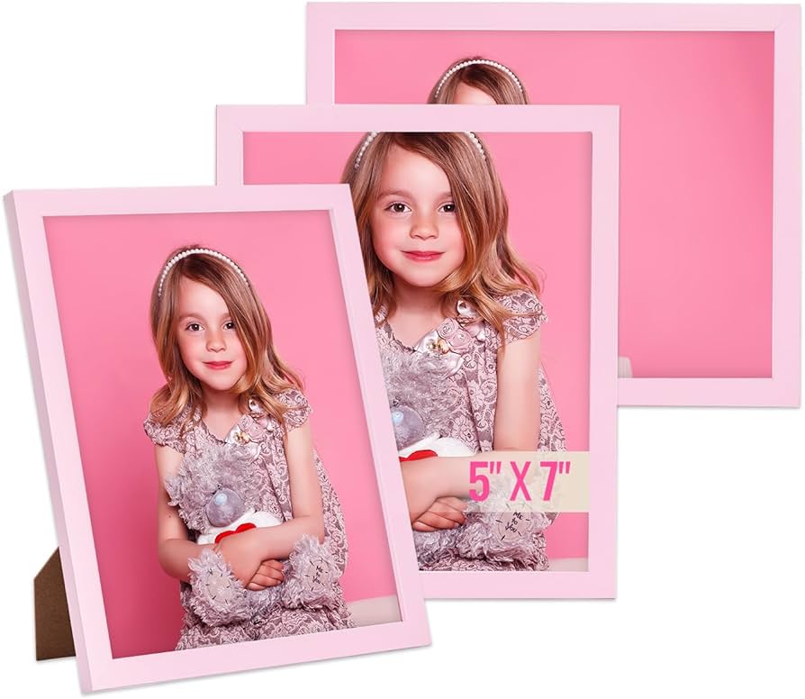 Amazon.com - TWING 5x7 Pink Picture Frames 3 Pack, Tabletop 5x7