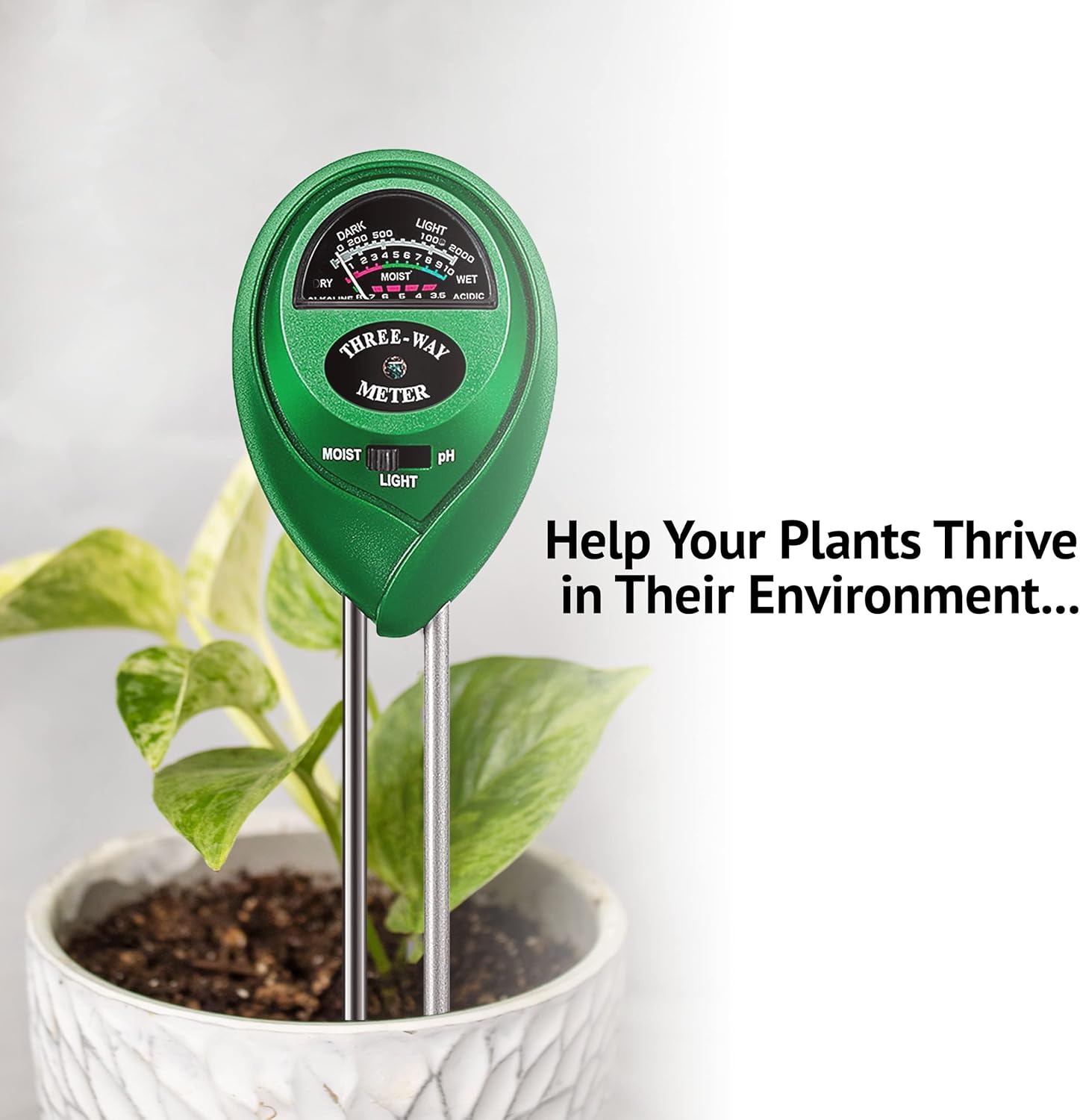 Buy 3in1 Plantonix Soil Meter Sunlight Tester/Soil PH Meter/Moisture