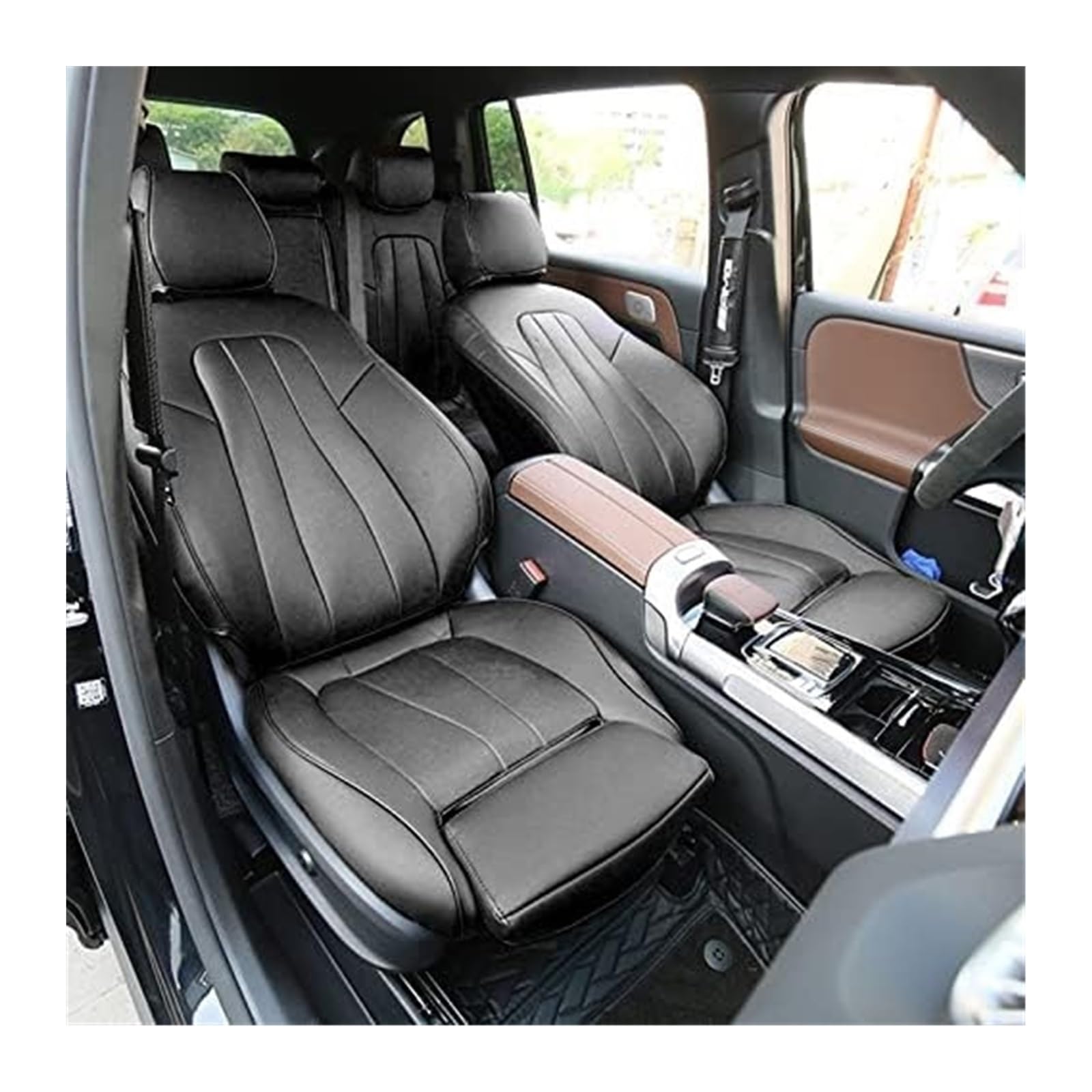 Für Benz GLB 200 180 Komplettes Sitzbezug Set 7-Sitzer Leder Wasserdicht Inklusive Kissen Zubehör Autositzbezüge