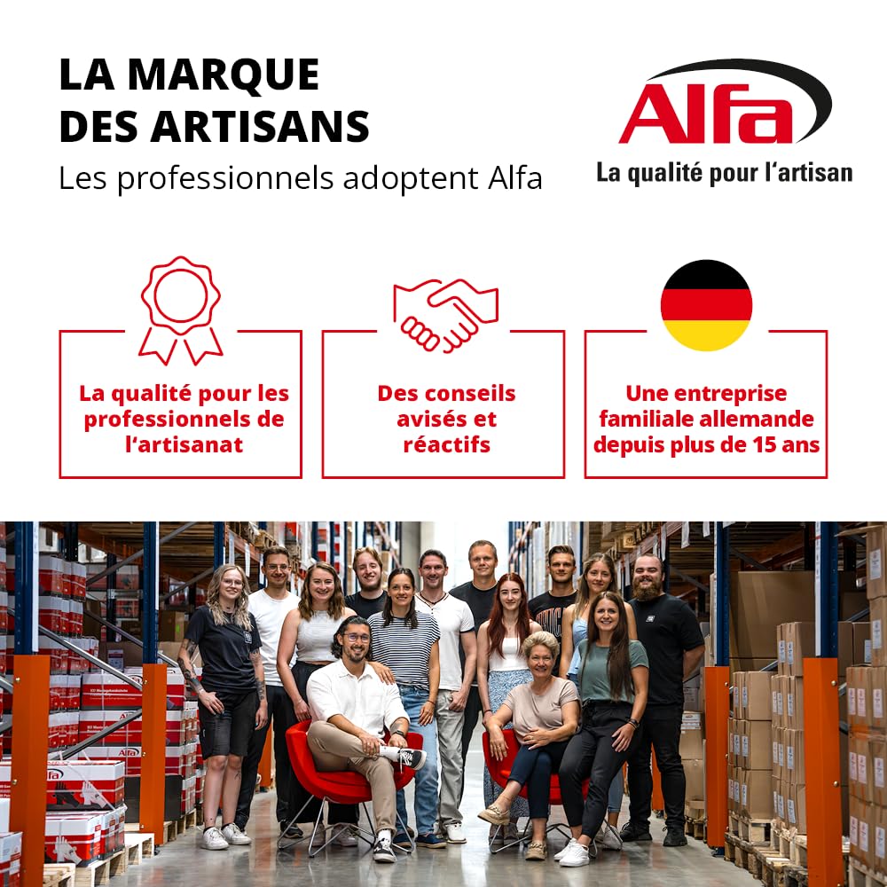 537 ALFA - Treillis en fibre de verre renforcé, 2 pièces, jaune, 500mm x 50m, 165 g/m², maille 4 x 4 mm pour enduit façade, pour éviter toutes fissures