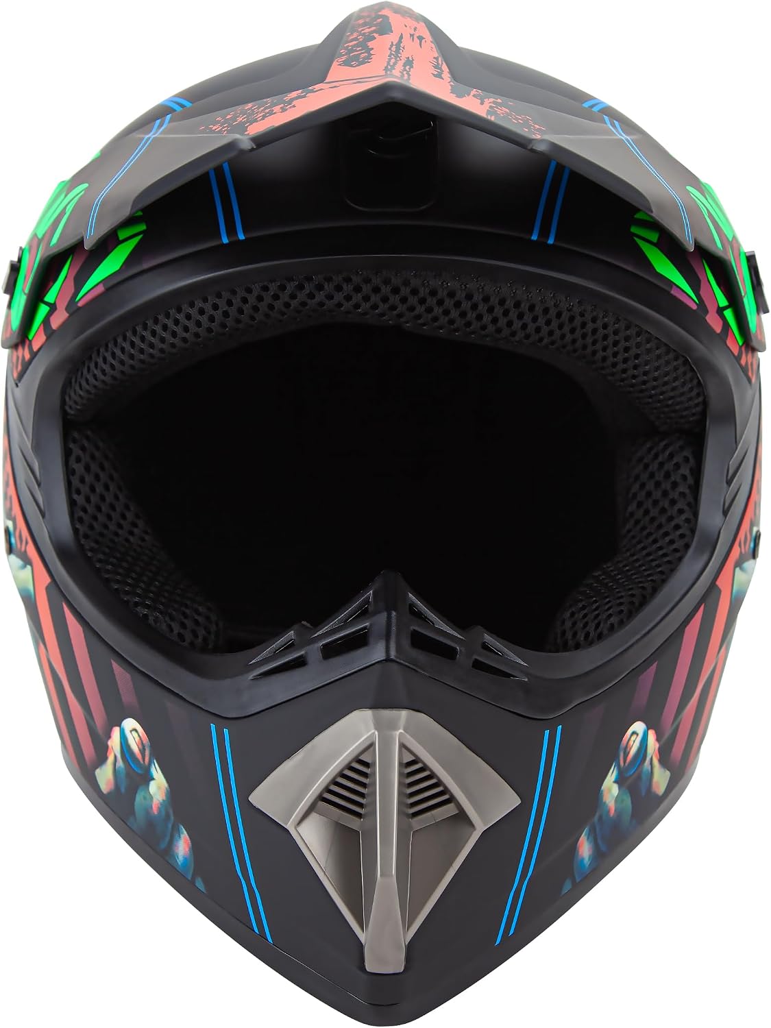 CARTMAN Adult Dirt Bike Helmet, DOT Approved Full Face Motorcycle Helmet, Matte Black and Yellow for Motocross, ATV, Offroad, Dirtbike