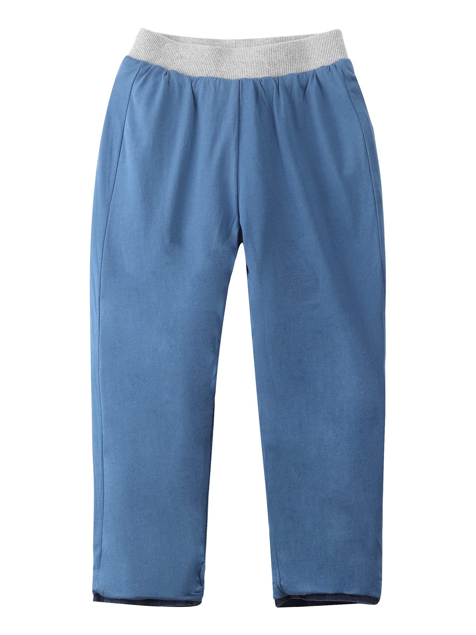 Bebè Bambine Bambini Ragazzi Ragazze Pantaloni di Cotone Denim Jeans vestibilità Regolare con Elastico in Vita in Maglia con Coulisse Taglia 92-128