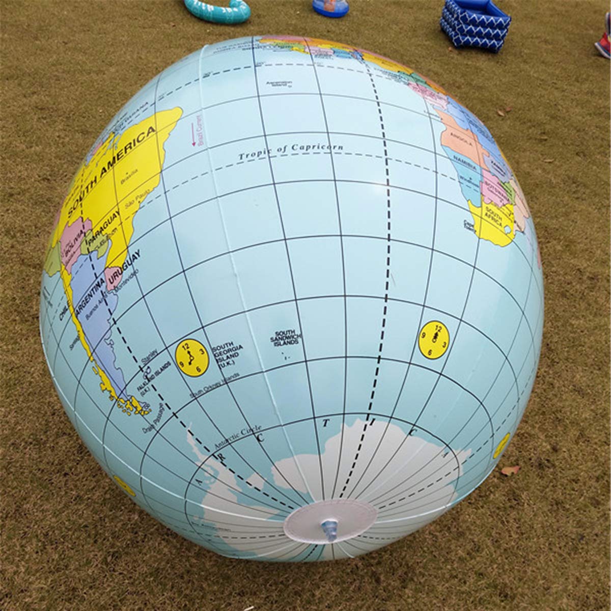 Globo Inflable Gigante Lowral, geografía del Mundo de la Tierra Inflable educativa temprana de los 90CM