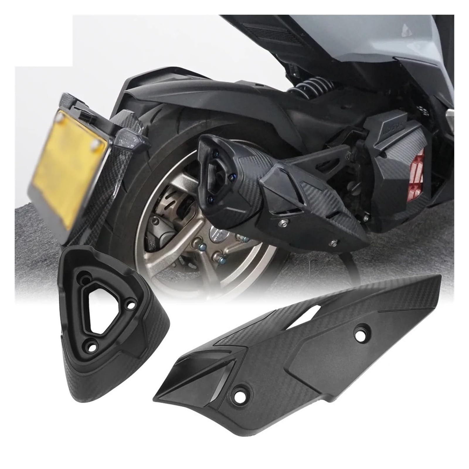 Moto Paracalore Scarico Per S&ym DRG MMBCU HUSKY 150 158 Protezione Tubo Di Scarico Moto Protezione Termica Accessori Moto Anti-scottatura