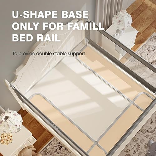 Miniatura 5 de Barras fijas en forma de U para cama infantil, solo aptas para riel de cama de 60 pulgadas