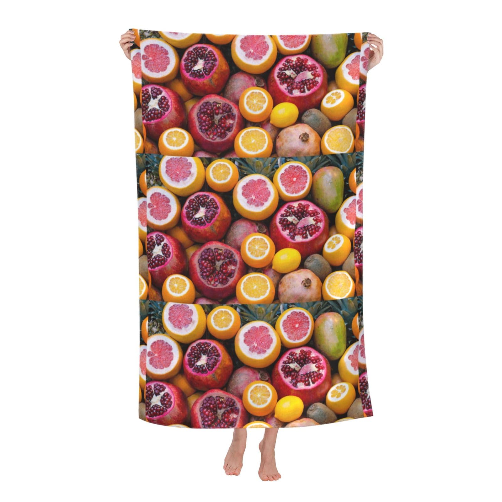 Cbaaghh Fruit Picture-Standard Print Adult Beach Towels,Beach & Pool Towel,Beach Towels,Towels For Camping