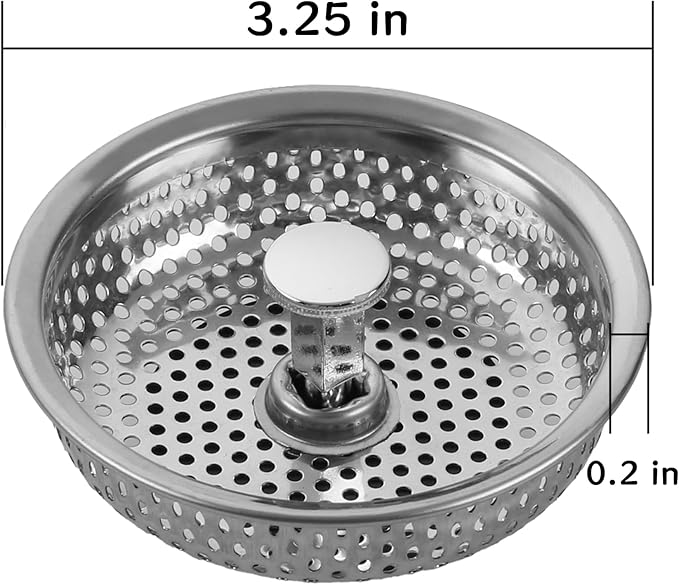 Colador de Acero Inoxidable para Fregadero 3.25 pulgadas miniatura 2
