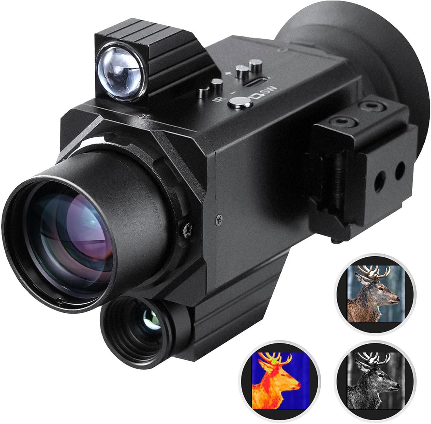 Thermal Monocular for Hunting, 296x192 (60 Hz), 4K Resolution, 11 Modes, 7X Magnification Thermal Monocular Night Vision Handheld Thermal Imaging