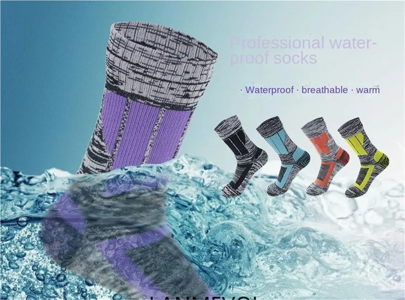 Chaussettes imperméables for randonnée, Sports de Plein air, Escalade, Camping, Hommes, extérieur, Femmes