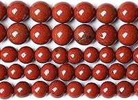 Vista 30 de 32 cuentas de vidrio rojo redondo de 12 mm con espaciador suelto para fabricación de joyas, pulseras, collares de 15 pulgadas, manualidades DIY