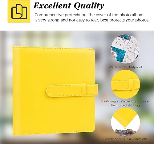 Vista 13 de 256 Álbum de fotos para cámara Fujifilm Instax Mini/Polaroid imágenes de 2 x 3 pulgadas, álbum de fotos de 2 x 3 pulgadas para Fujifilm Instax Mini