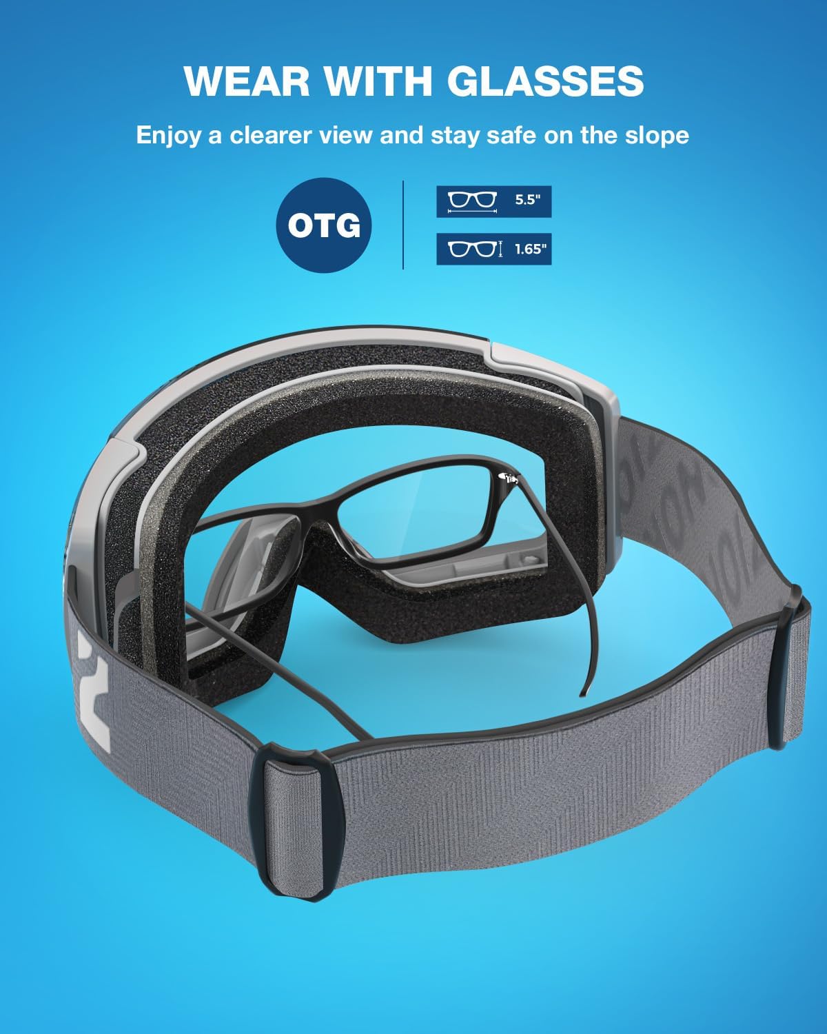 ZIONOR X4 Ski Goggles Magnetic Lens - Snowboard Goggles for Men Women Adult - Snow Goggles Anti-fog UV Protection - Image 6