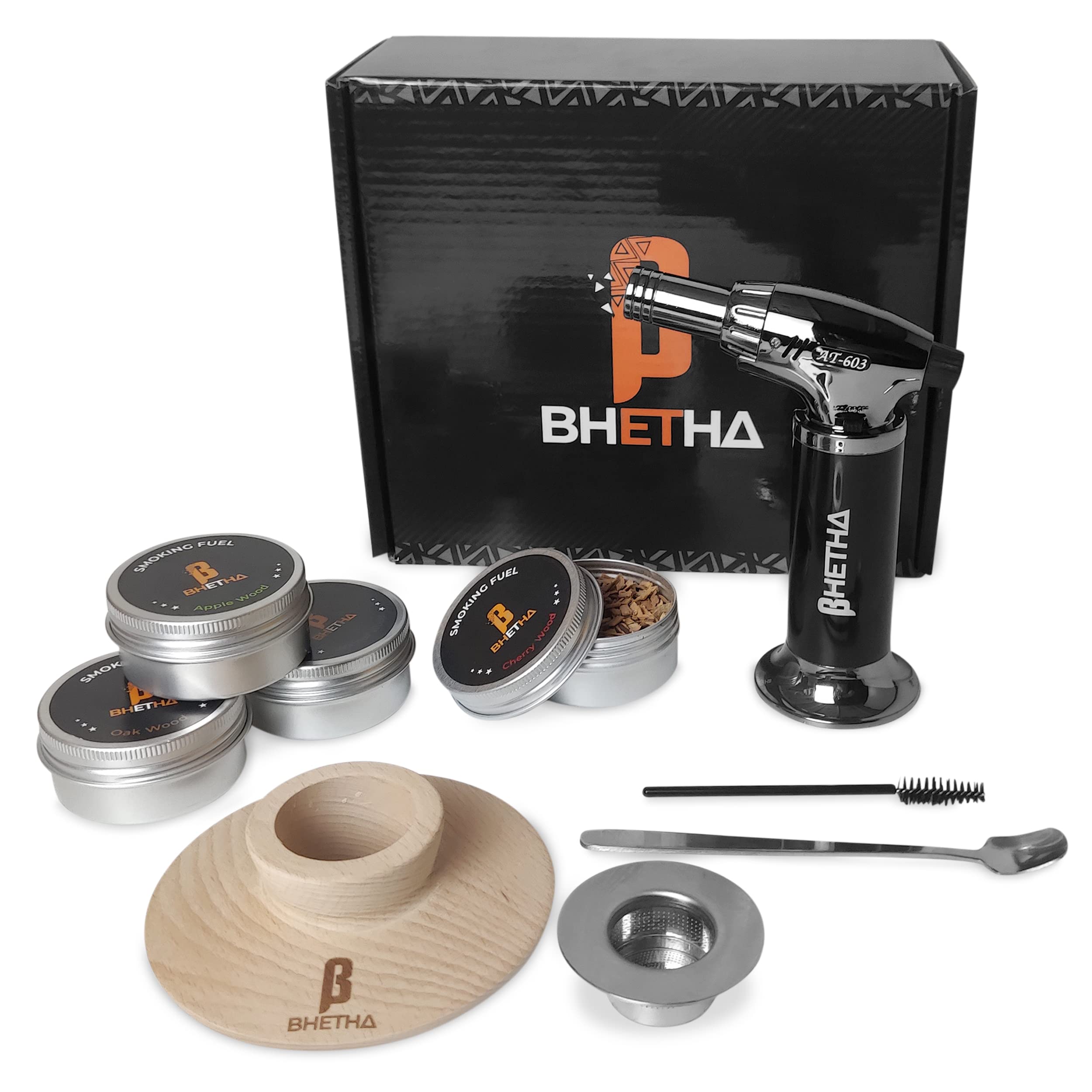 Amazon.com: BHETHA-Cocktail Smoker Kit with Torch, 4 tasty Wood