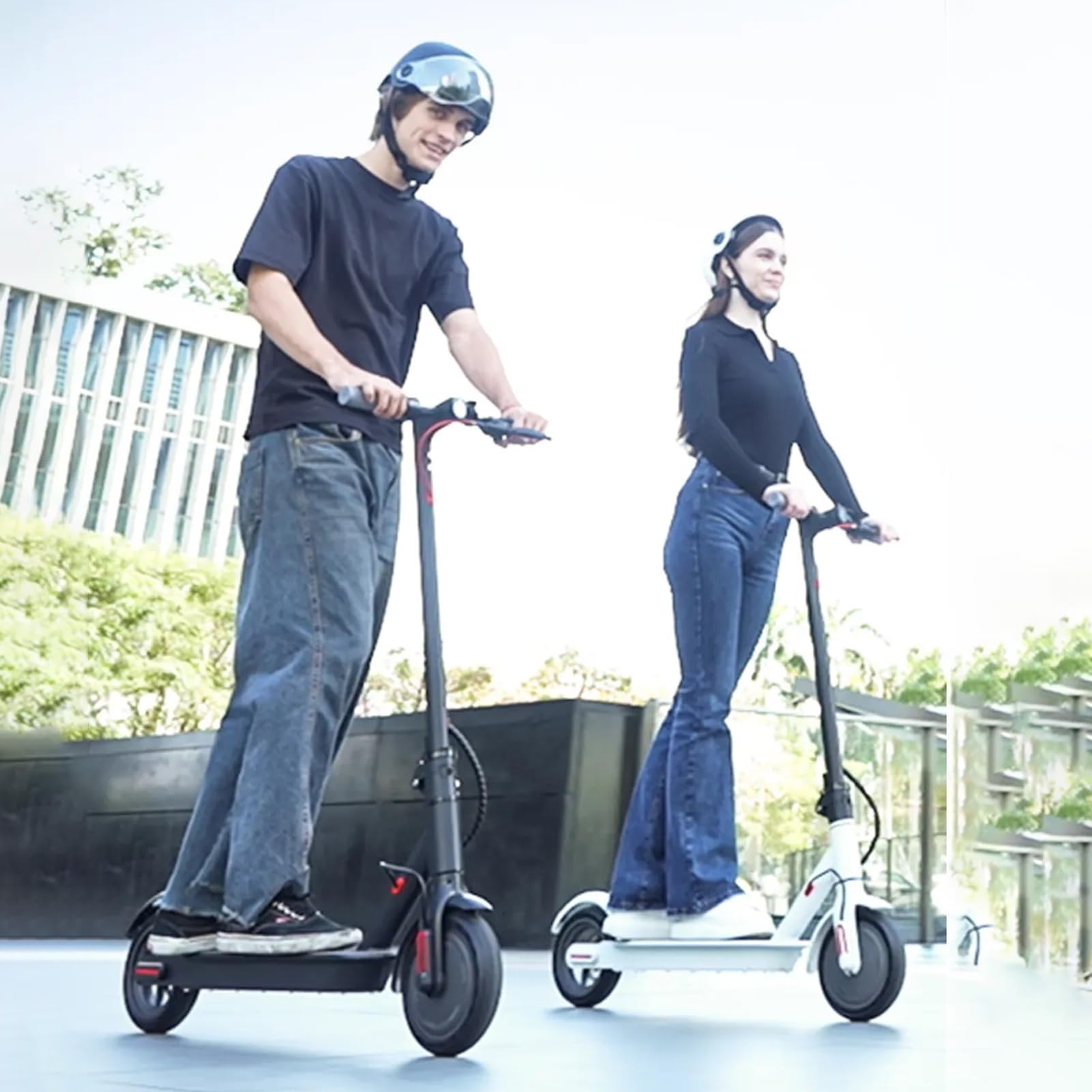 Patinete eléctrico con velocidad de hasta 25 km/h, patinete E para adultos, carga máxima de 120 kg y dura hasta 30 km para viajes de corta distancia