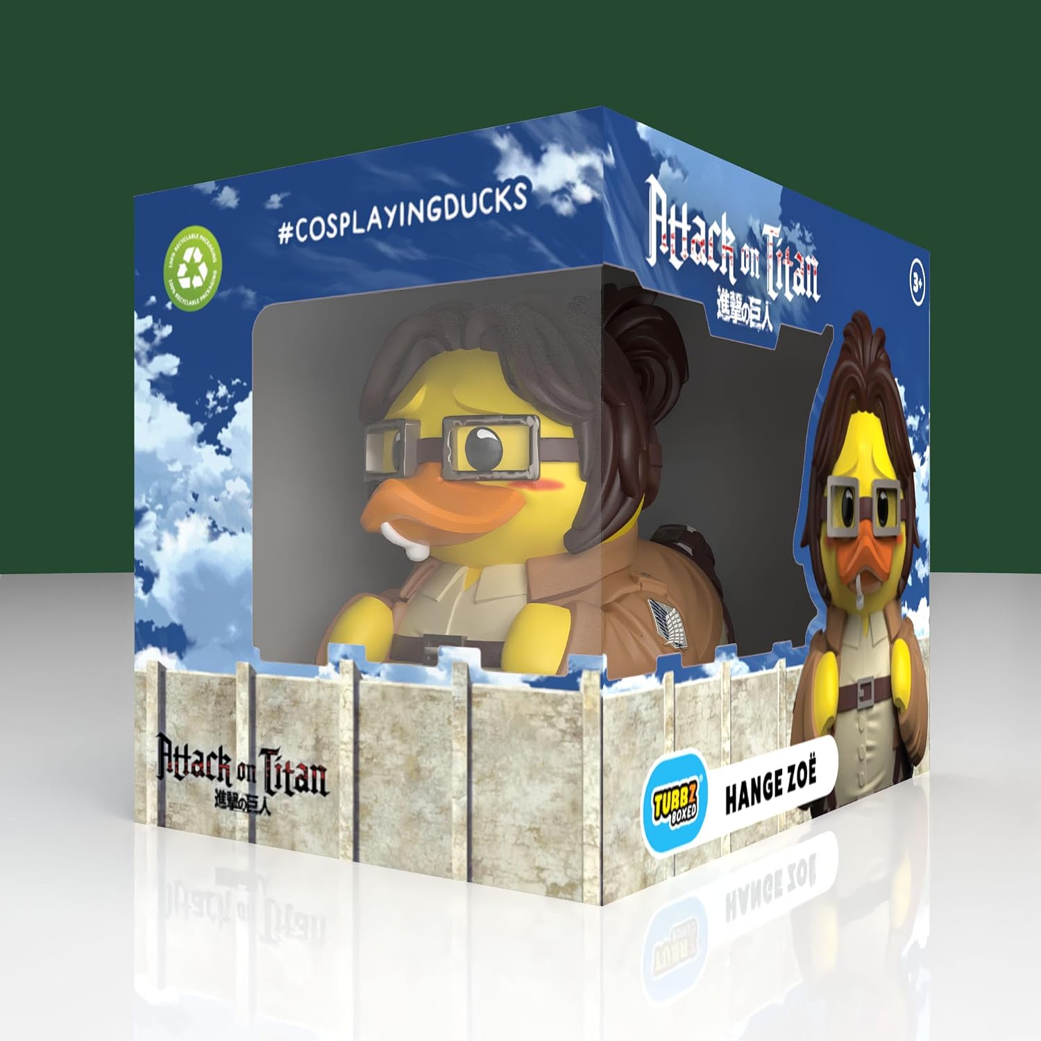 TUBBZ Boxed Edition: Attack on Titan - Hange Zoe Cosplaying Rubber Duck Vinyl Figure