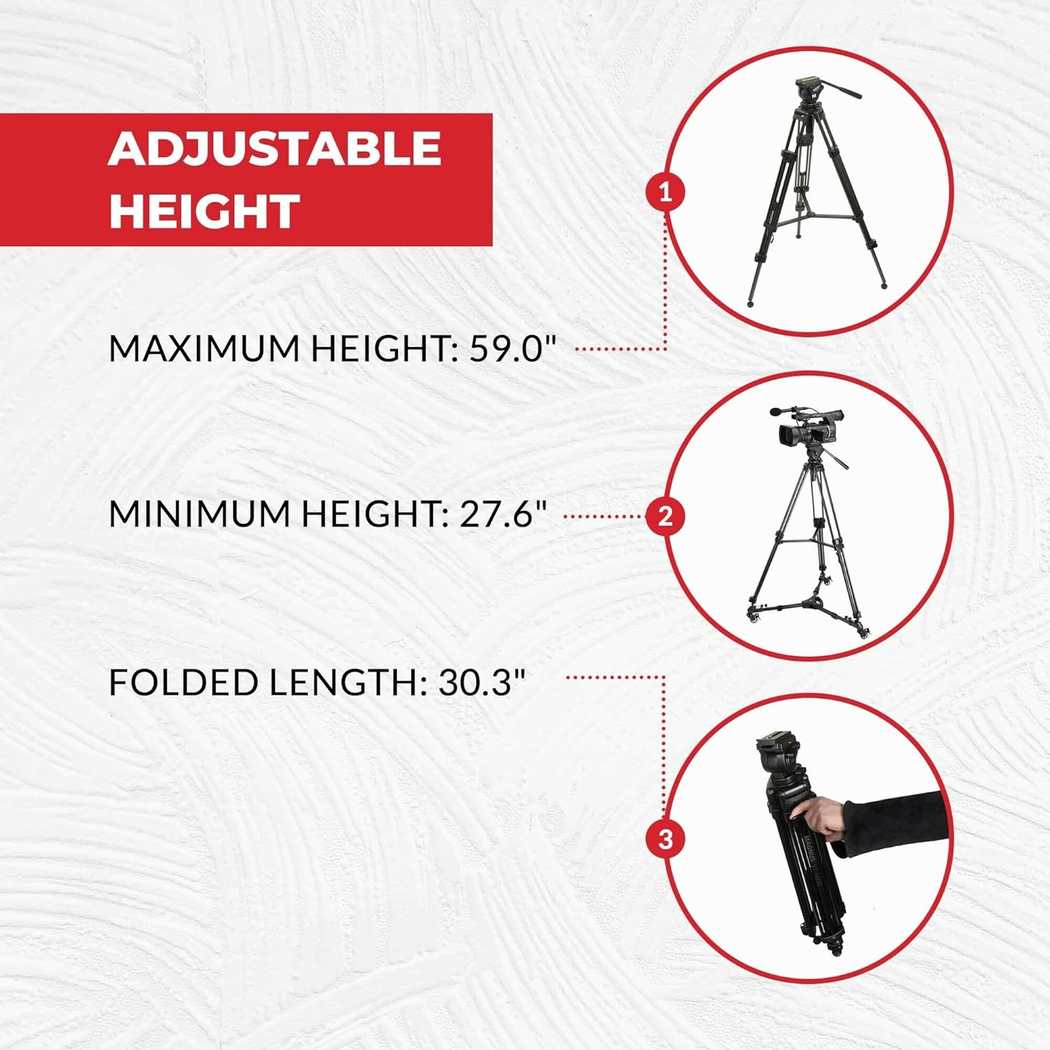 Magnus VT-4000 Tripod System with Fluid Head