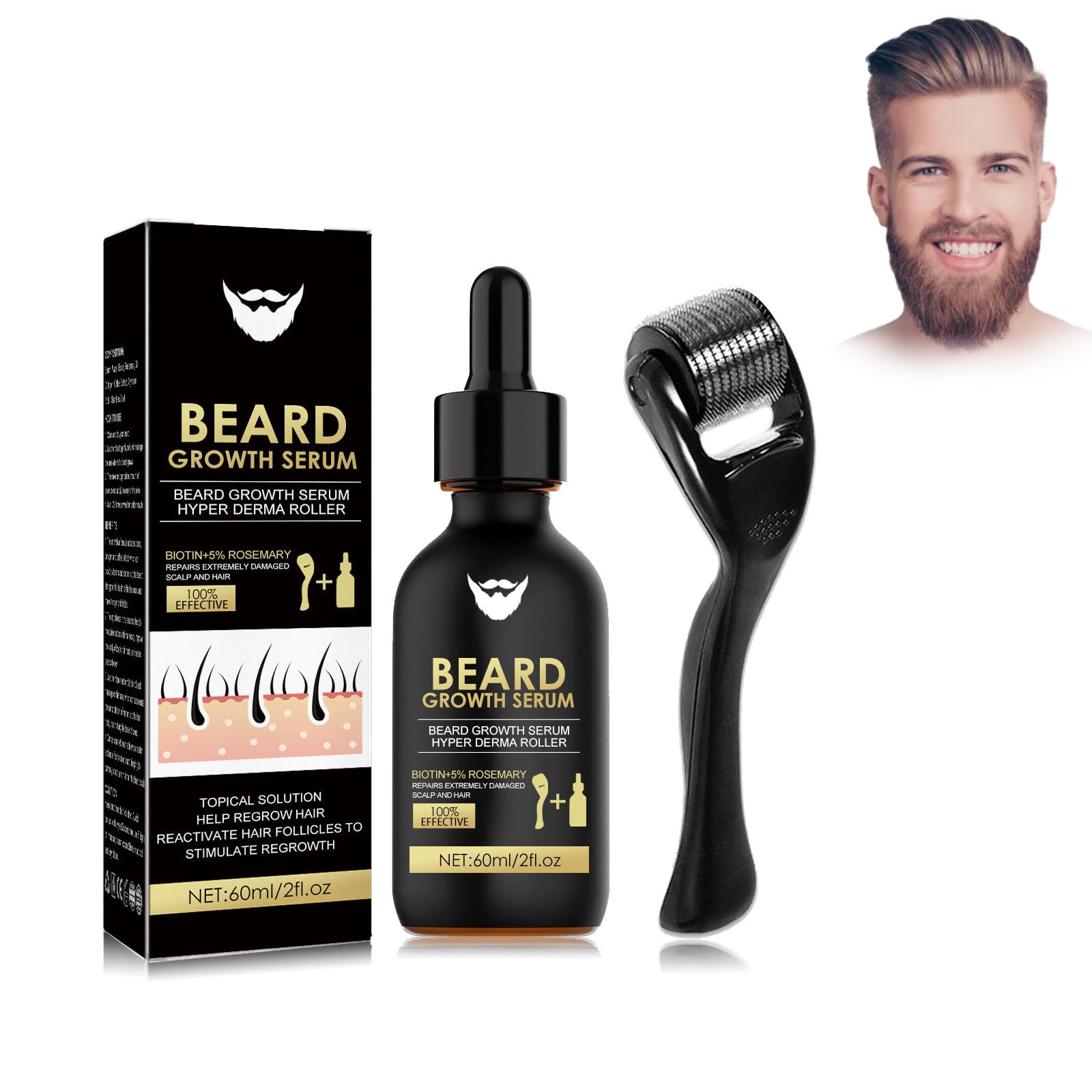 Spray Pousse Barbe Coffret Soin de La Barbe
