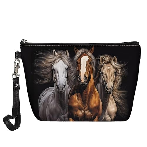 Miniatura 6 de FOR U DESIGNS Bolsa de cosméticos de aseo de estilo tribal africano para mujer, bolsa de maquillaje de viaje, bolsa con cremallera