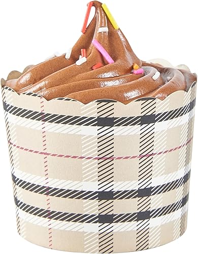 Miniatura 158 de Restaurantware Panificio Premium - Taza de papel Kraft de 10 onzas para hornear, tazas de papel para hornear, perfectas para magdalenas, cupcakes