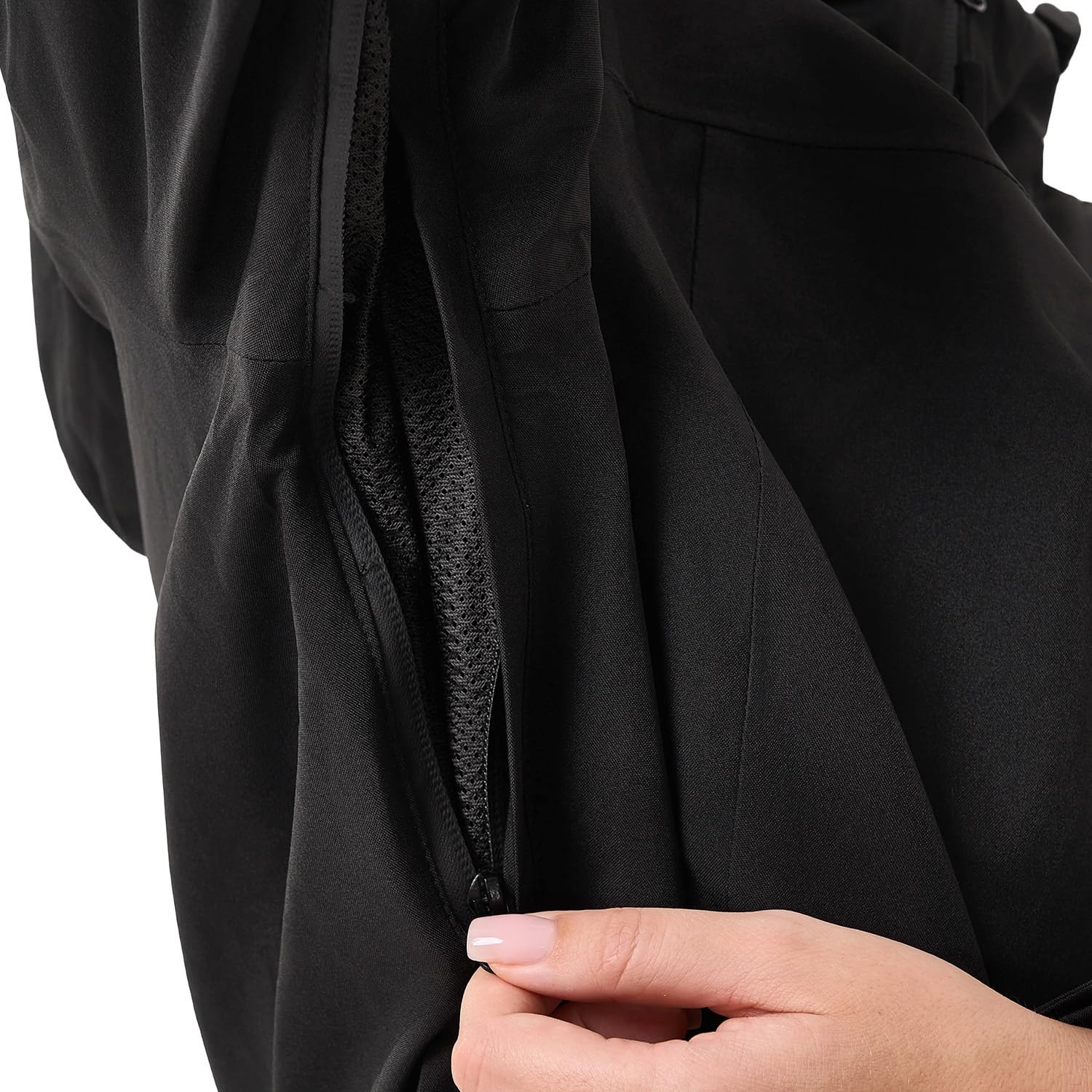 Veste de pluie femme 10000MM Imperméable Veste d'extérieur respirante Veste de transition Veste légère avec capuche Coupe-vent pour la randonnée Voyage Treking vélo