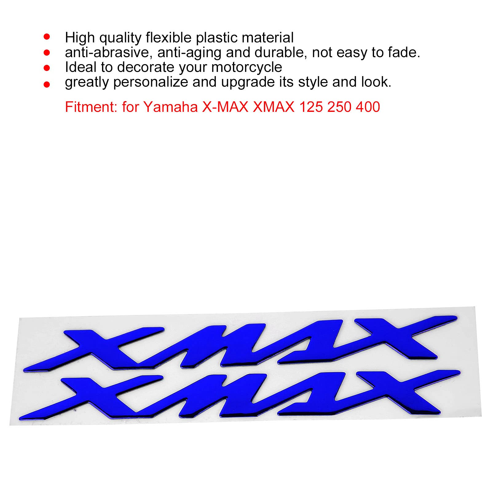 labelbike - Adesivo 3D Moto Sportello Serbatoio Protezione e Decorazione in Resina compatibile con Yamaha Xmax 300 2023-2024 - Colore Carbonio Nero