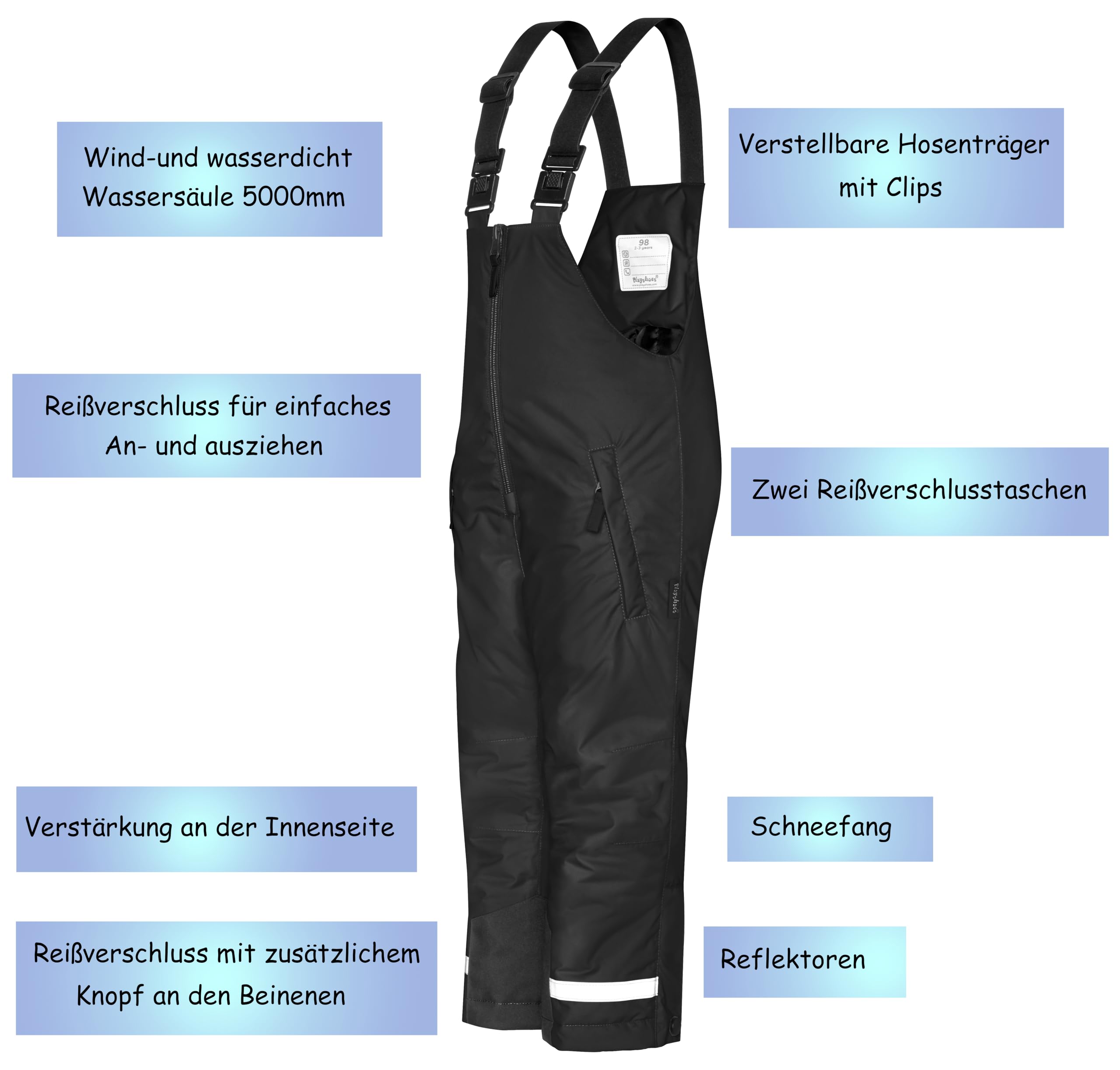 Playshoes Unisex Kinder Schneehose Winterhose
