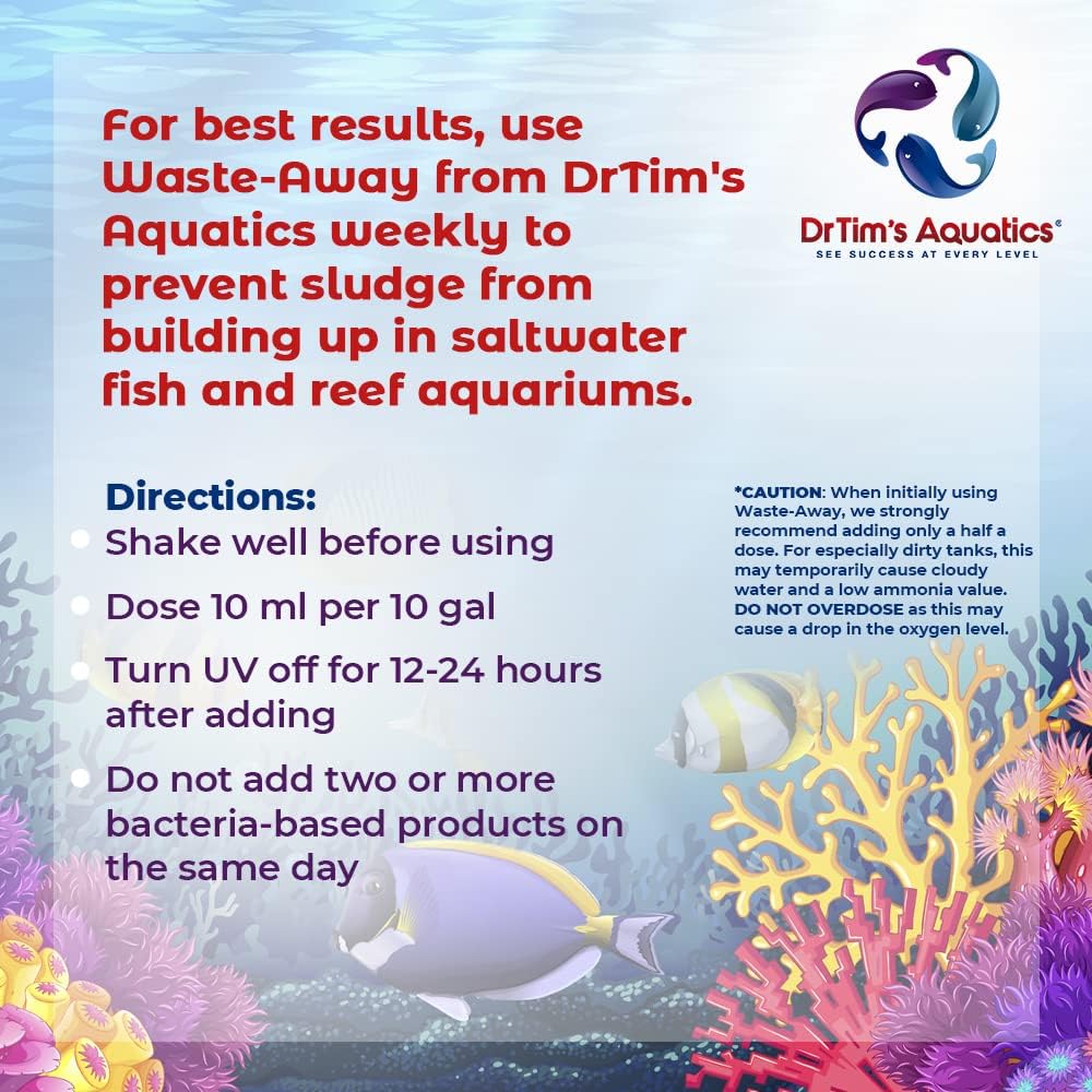 Natural Aquarium Cleaner for Saltwater Aquariums, 4 oz