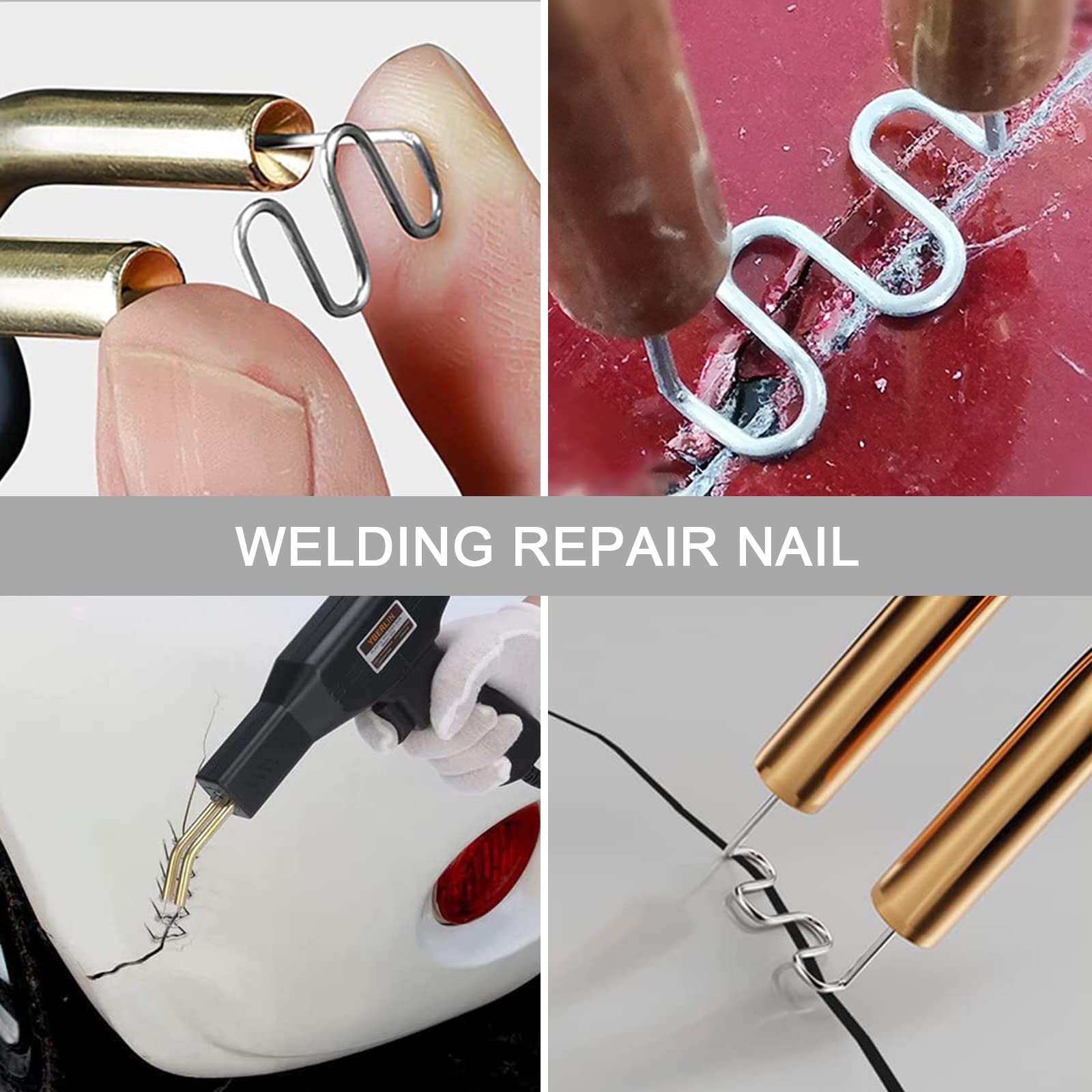 Graffette Per Saldatura Plastica - 1000 Pezzi In Acciaio Per Riparazione Paraurti Auto - Foto 7