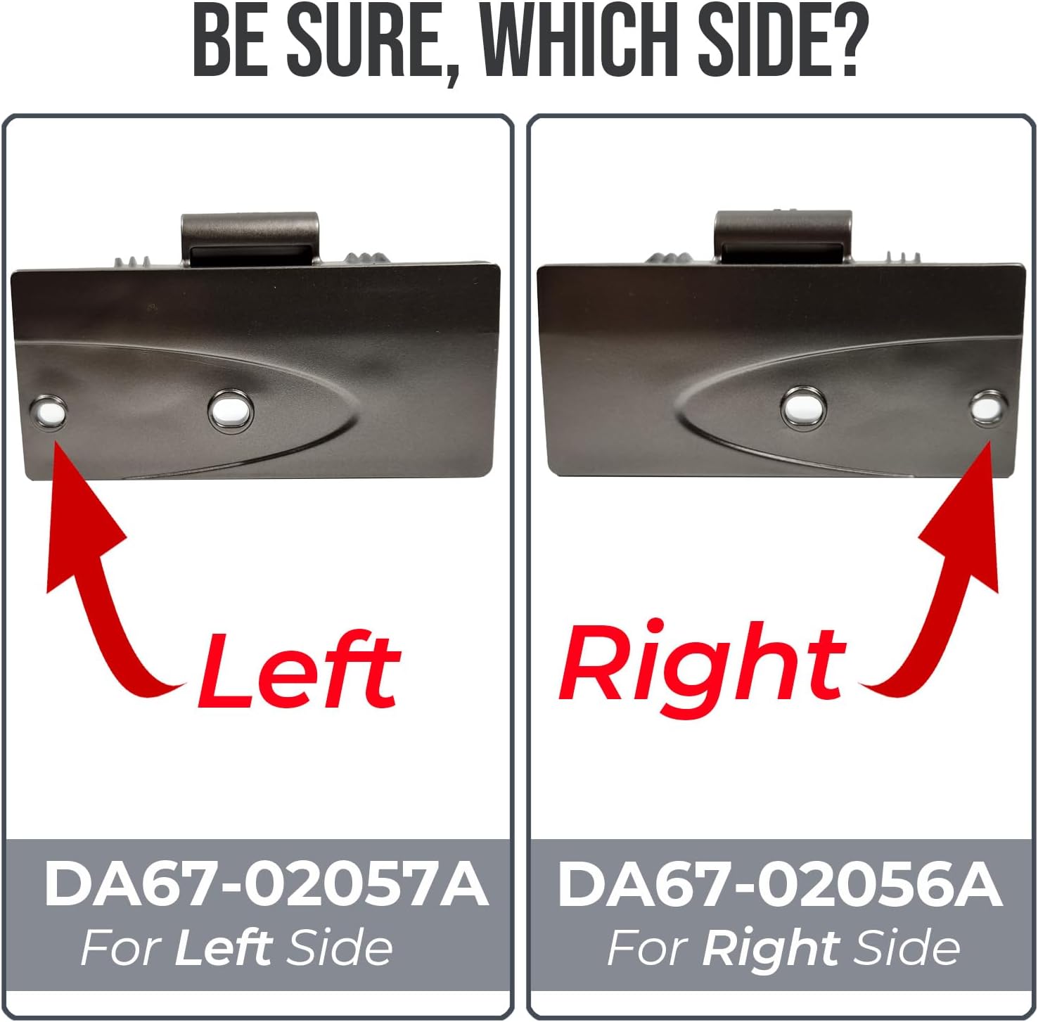 (OEM) A1PartsPro DA67-02057A Left for Samsung Refrigerator Freezer Door Handle Mounting Cap Replacement Accessories