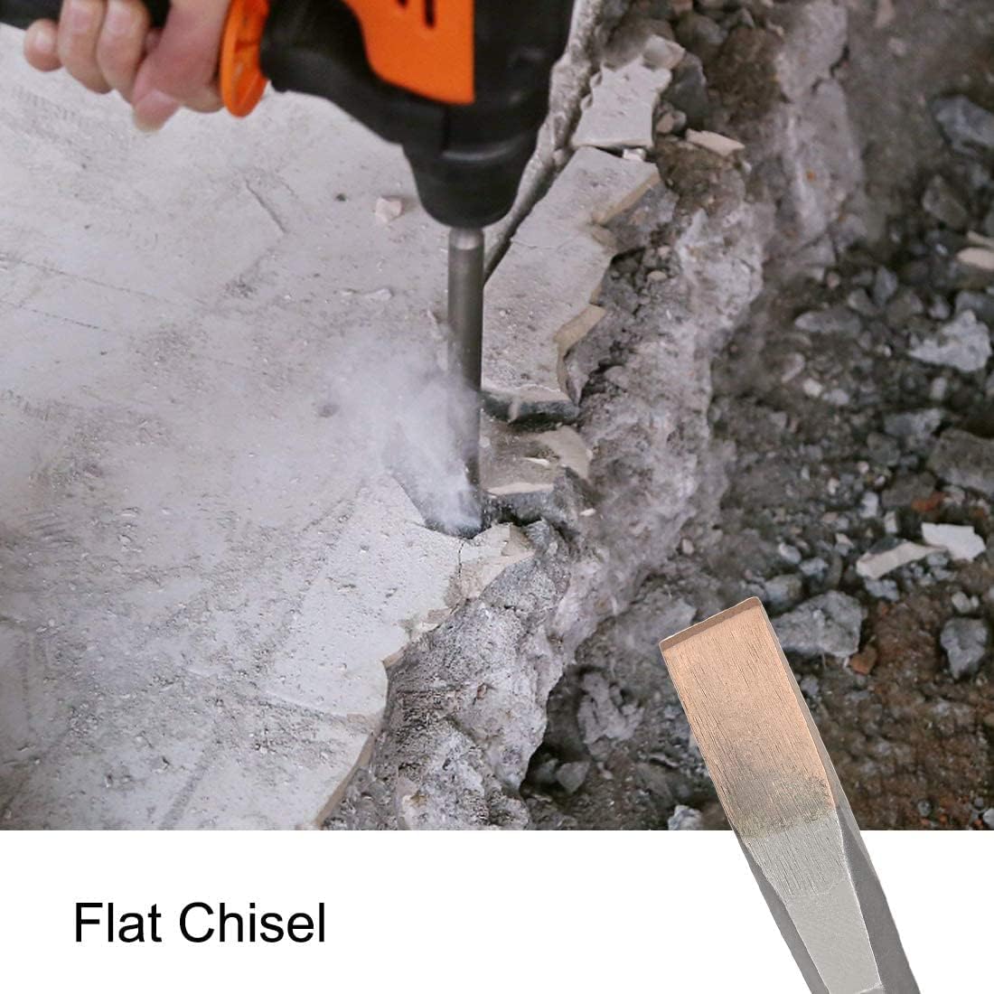 XYWHPGV Scalpello piatto diametro 22 mm Punta esagonale per trapano per muratura per martello demolitore per calcestruzzo(4f295 f4581 83b5a 66da4 ecce0 b36c1
