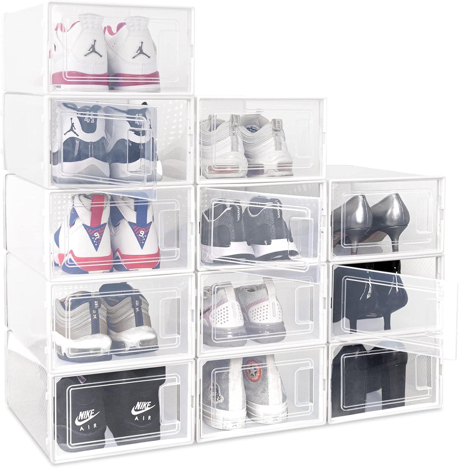 Ollie Drop Front Soft Plastic Shoe Box Fits Up to Size 9 Mens