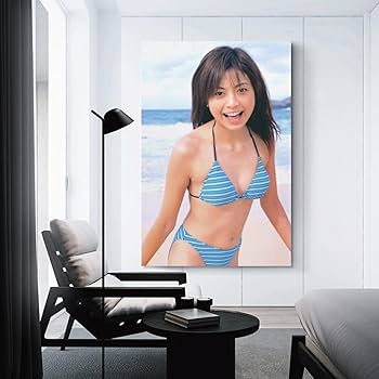 Amazon.co.jp: 片瀬那奈セクシービキニ写真ポスター絵画 キャンバス