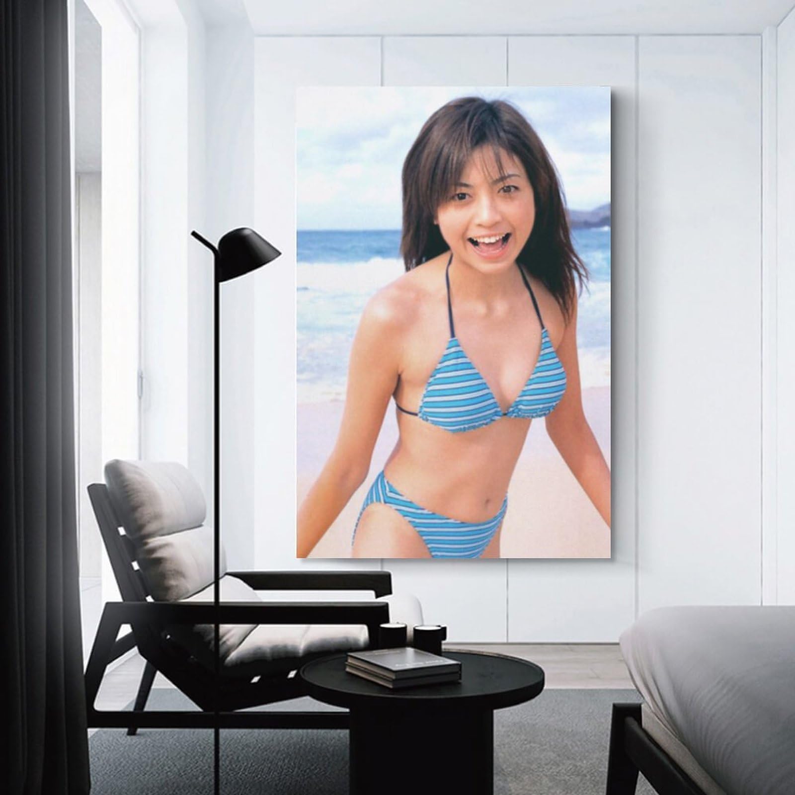 Amazon.co.jp: 片瀬那奈セクシービキニ写真ポスター絵画 キャンバス