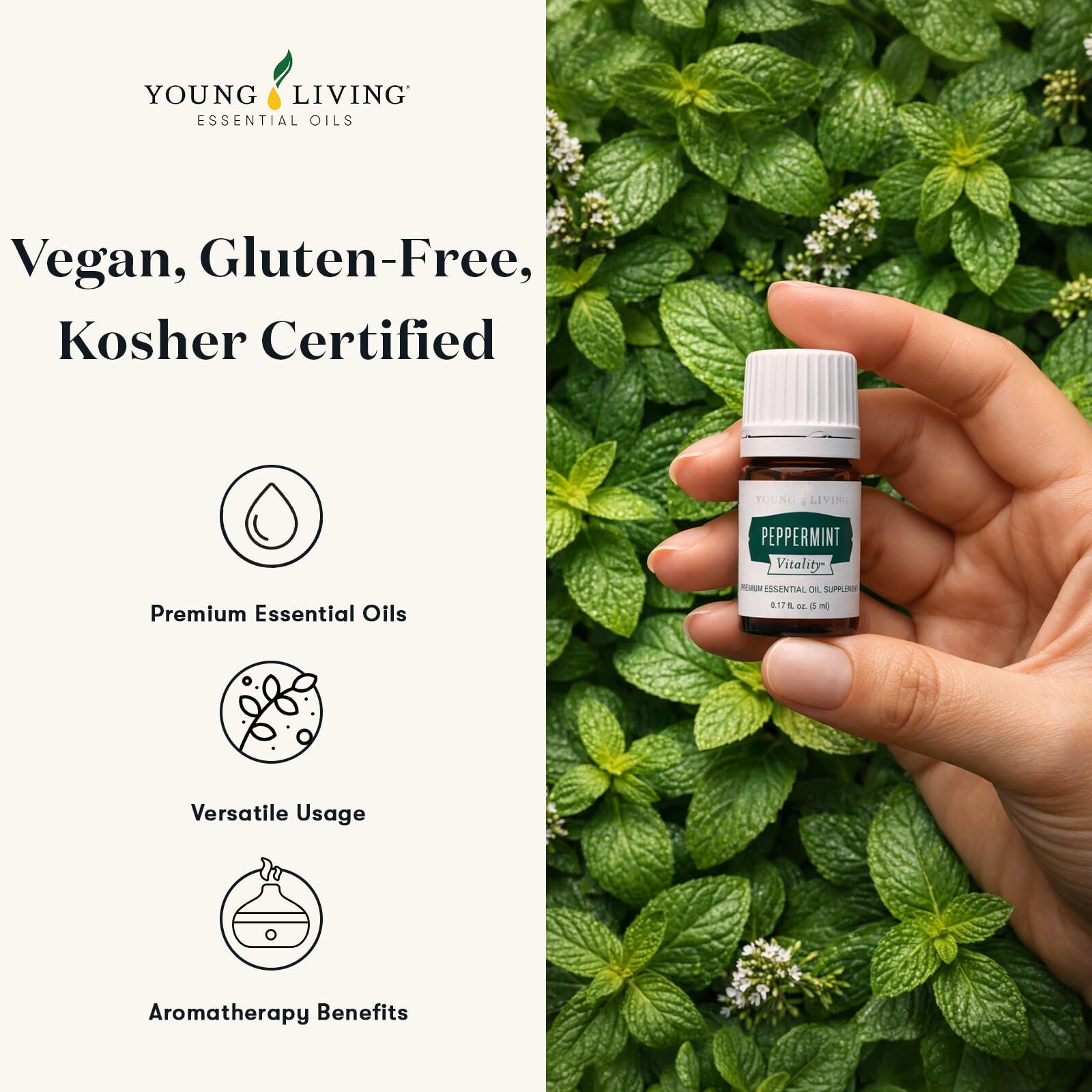 Amazon.com: Young Living Peppermint Vitality Essential Oil | 5 ml