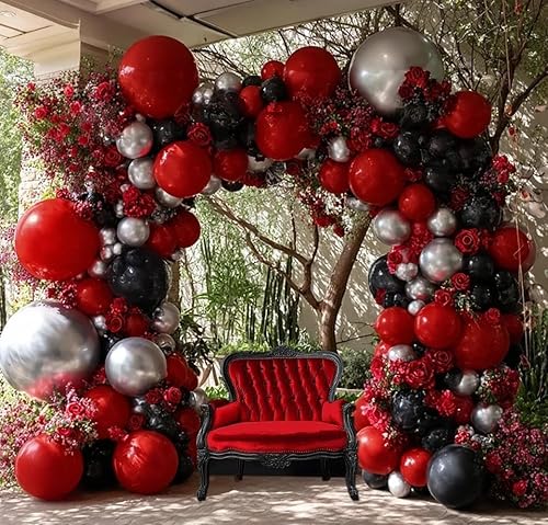 Miniatura 13 de Guirnalda de globos de color verde polvoriento, morado y rosa, doble relleno, color verde claro, rosa, lavanda, lila, kit de arco de globos de Verde