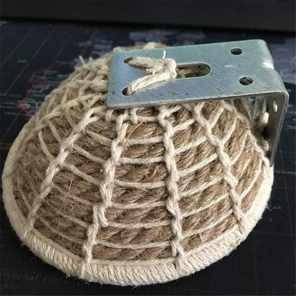 Handmade Flax Rope Weave Bird Breeding Nest and Small Parrot Cage Hatching House Hut Nesting Box for Budgie Parakeet Cockatiel Parakeet Conure Canary Finch Lovebird