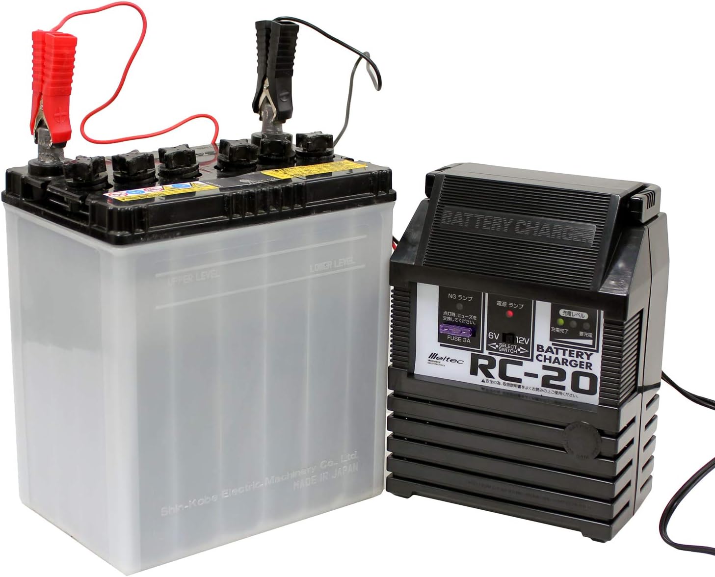 Amazon メルテック バッテリー充電器 軽自動車 小型農機 正式pse取得 Dc6v 12v 開放型バッテリー用 定格2a Meltec Rc 車 バイク 車 バイク