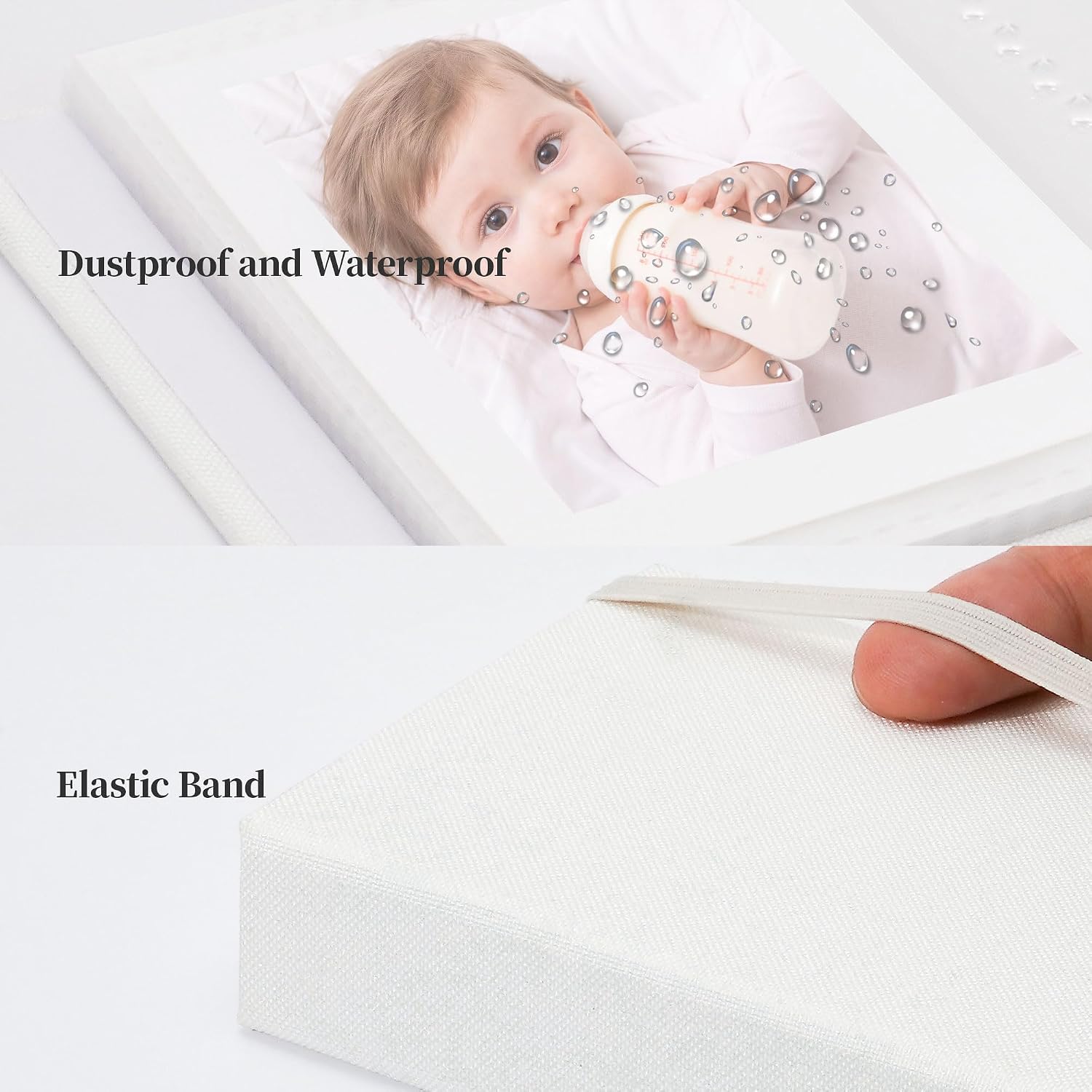 Vienrose Polaroid Photo Album Binding Cloth Photo Book for Instax Fuji 2 x3 Inch Photo Fits Fujifilm Mini 12 11 9 Snap PIC-300 52 Pockets 1 Pack, White